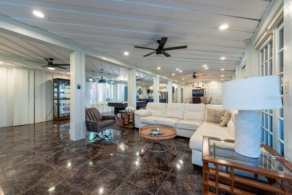 Interior, Living room, Recessed Lighting