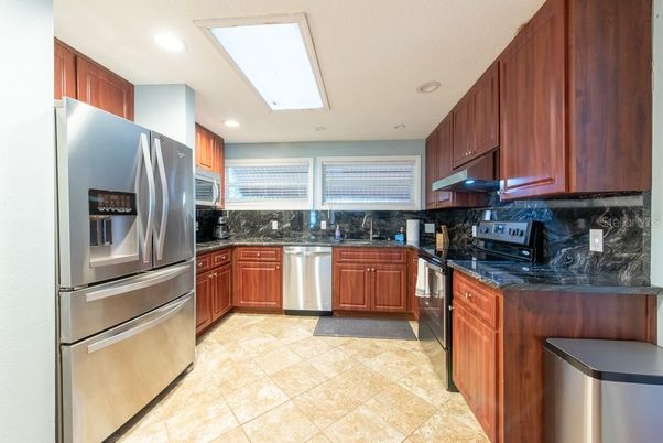 Interior, Kitchen, Recessed Lighting, Stainless Steel Appliances