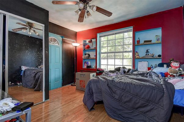 Bedroom, Interior, Wood Texture Flooring