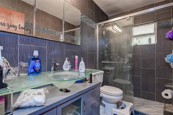 Bathroom, Glass Shower, Interior, Marble