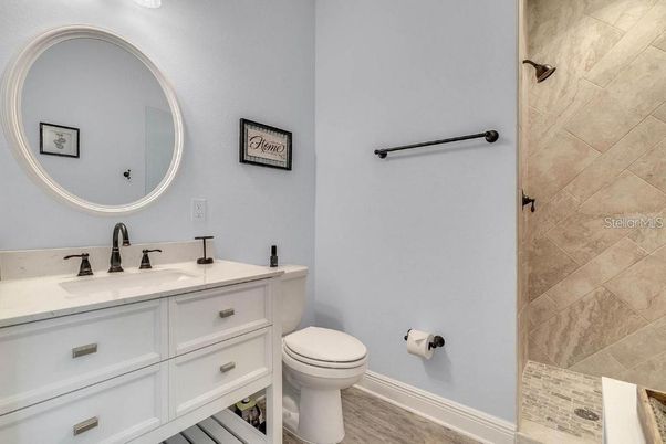 Bathroom, Interior, Wood Texture Flooring
