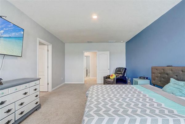 Bedroom, Interior, Recessed Lighting