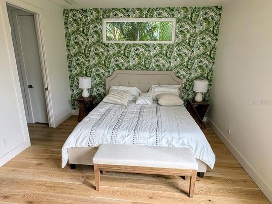 Bedroom, Interior, Wood Texture Flooring