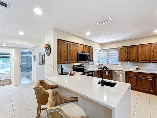 Interior, Kitchen, Recessed Lighting, Stainless Steel Appliances