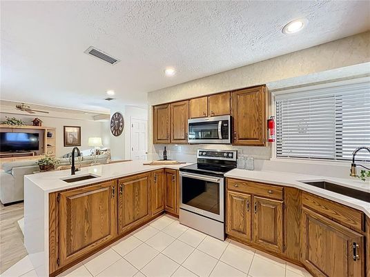 Interior, Kitchen, Recessed Lighting, Stainless Steel Appliances