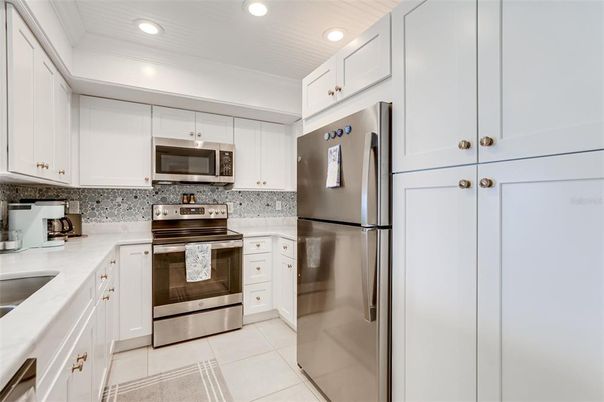 Interior, Kitchen, Recessed Lighting, Stainless Steel Appliances
