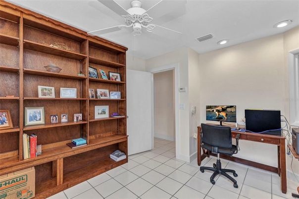 Home Office, Interior, Recessed Lighting