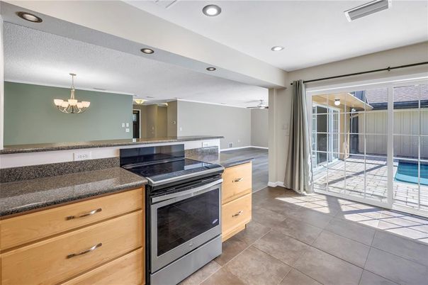 Chandelier, Interior, Kitchen, Recessed Lighting
