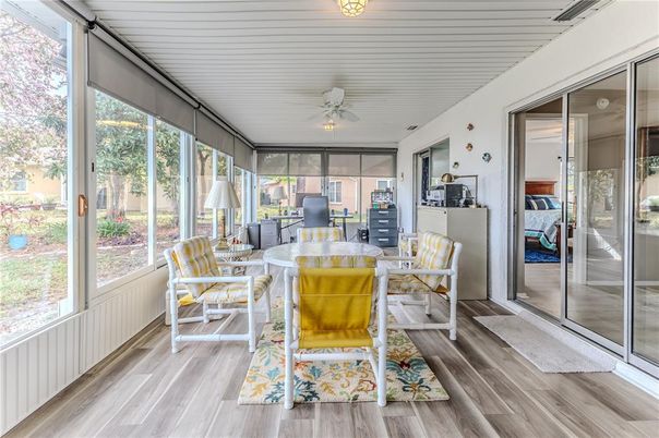 Interior, Sun Room, Wood Texture Flooring