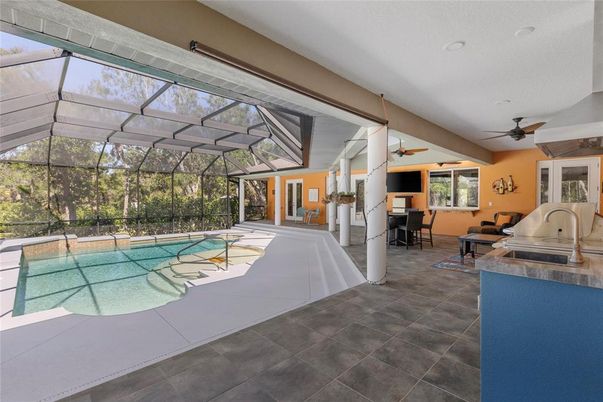 Dining room, Glass Ceilings, Interior, Pool, Sun Room