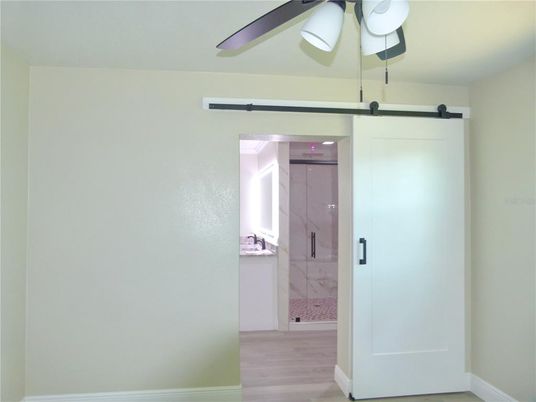 Bathroom, Glass Shower, Interior, Wood Texture Flooring