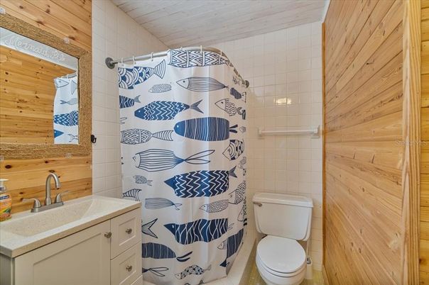 Bathroom, Interior, Wooden Walls