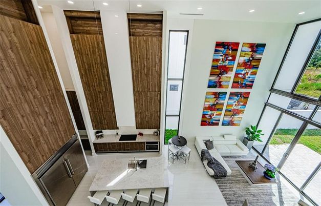 Interior, Living room, Recessed Lighting