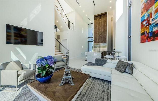 Interior, Living room, Recessed Lighting