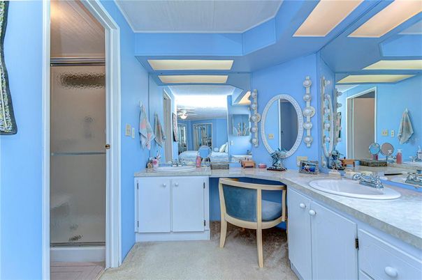 Bathroom, Dual Sink Vanities, Glass Shower, Interior