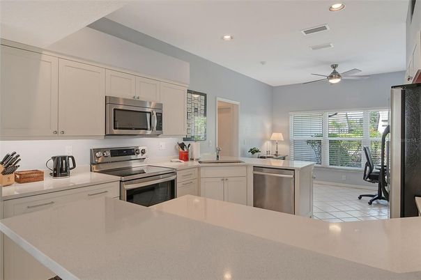 Interior, Kitchen, Recessed Lighting, Stainless Steel Appliances