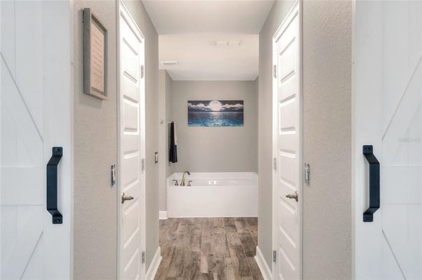 Bathroom, Interior, Wood Texture Flooring