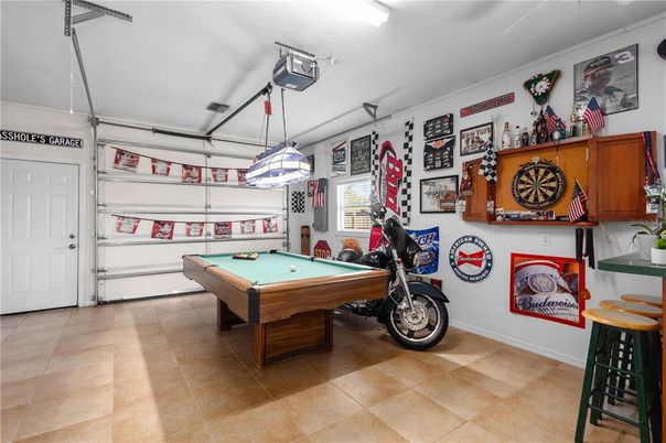 Billiard Table, Game Room, Garage, Interior
