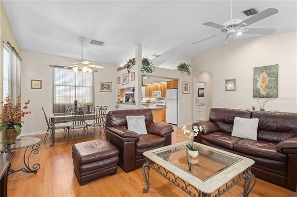 Dining room, Interior, Kitchen, Living room, Wood Texture Flooring