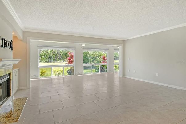 Empty room, Fireplace, Interior