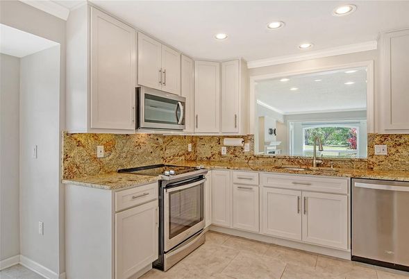Interior, Kitchen, Recessed Lighting, Stainless Steel Appliances