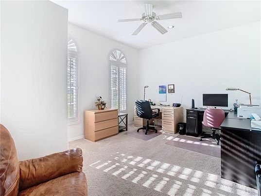 Home Office, Interior, Recessed Lighting