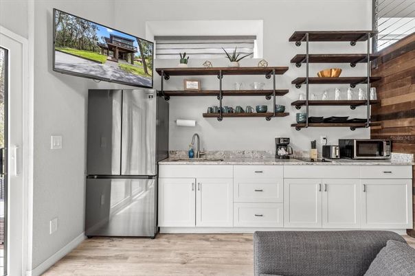 Interior, Kitchen, Wood Texture Flooring
