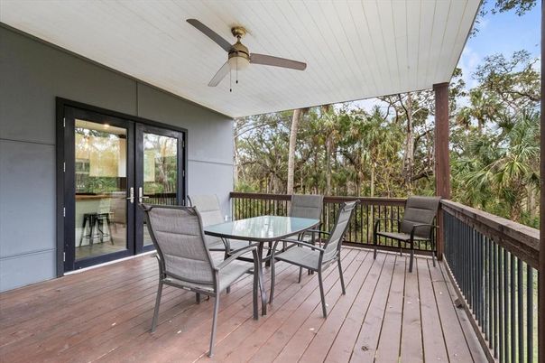 Exterior, Wood Texture Flooring