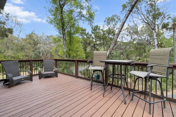 Exterior, Wood Texture Flooring
