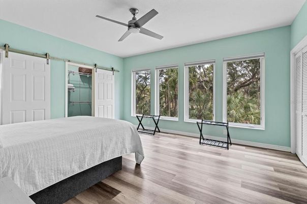 Bedroom, Interior, Wood Texture Flooring