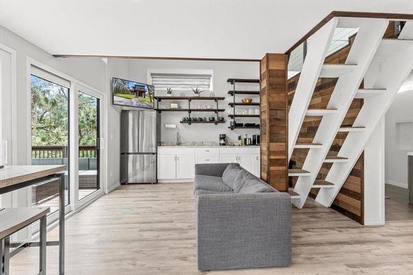Interior, Kitchen, Wood Texture Flooring