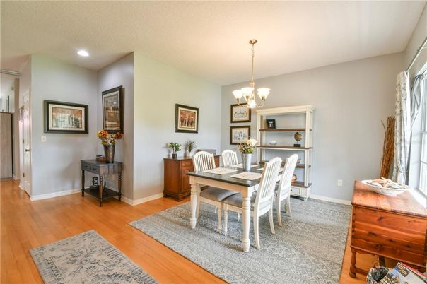 Chandelier, Dining room, Interior, Recessed Lighting, Wood Texture Flooring