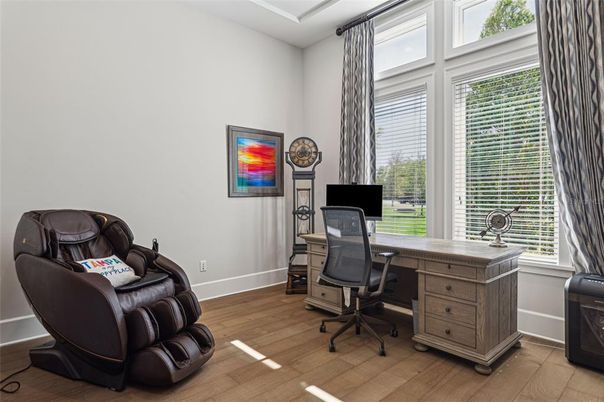 Home Office, Interior, Wood Texture Flooring
