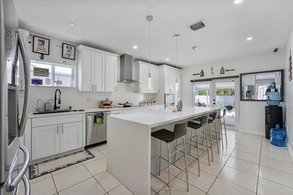Interior, Kitchen, Pendant Lights, Recessed Lighting, Stainless Steel Appliances