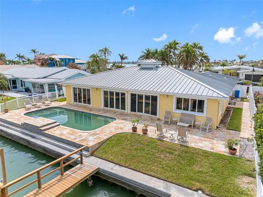 Exterior, Pool, Solar Panels
