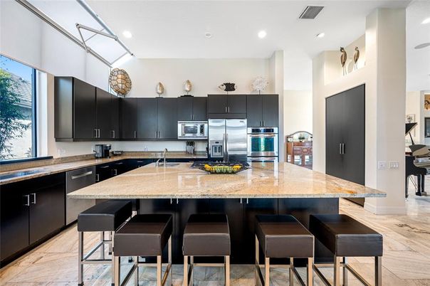 Interior, Kitchen, Recessed Lighting, Stainless Steel Appliances