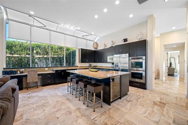 Interior, Kitchen, Recessed Lighting, Stainless Steel Appliances