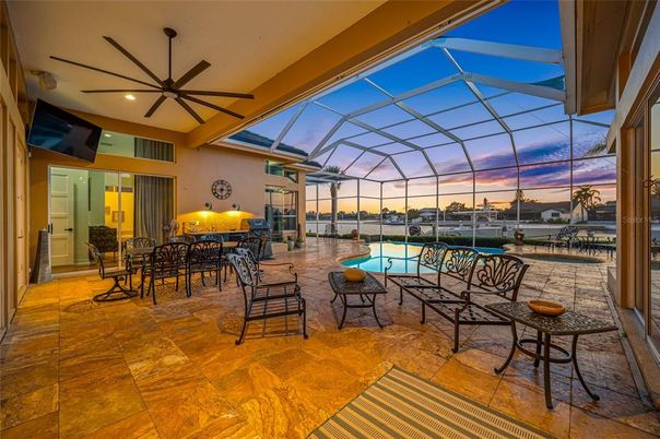 Dining room, Glass Ceilings, Interior, Pool, Sun Room