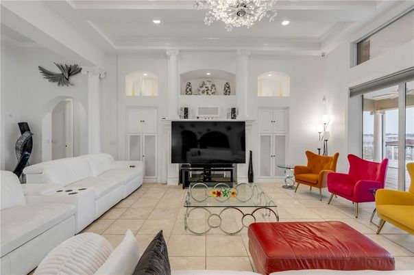Interior, Living room, Recessed Lighting