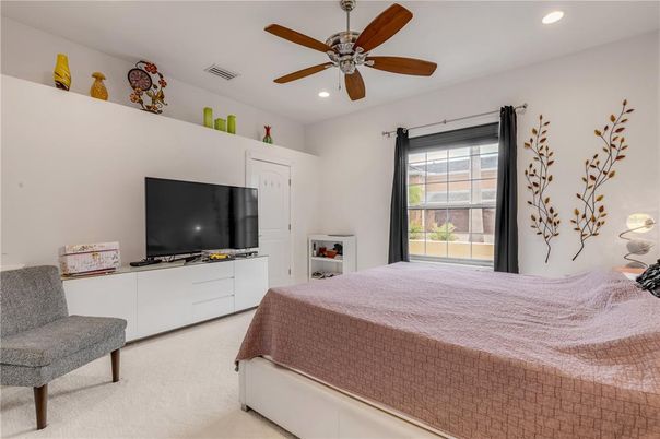 Bedroom, Interior, Recessed Lighting