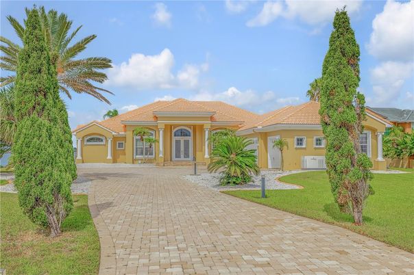 Attached, Backyard, Exterior, Facade, Mediterranean