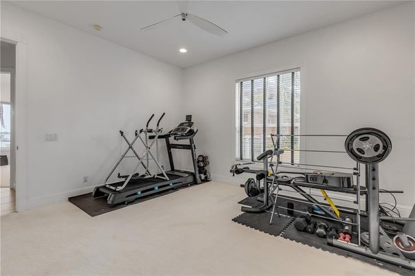Fitness Equipment, Interior, Recessed Lighting
