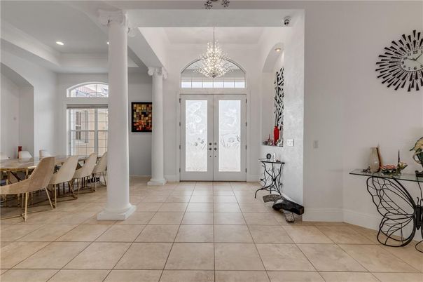 Chandelier, Dining room, Interior, Recessed Lighting