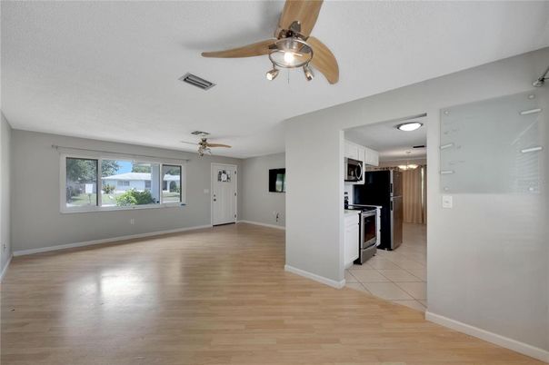 Empty room, Interior, Kitchen, Wood Texture Flooring