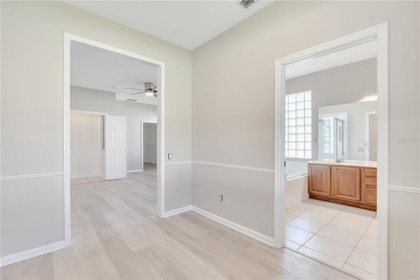 Bathroom, Empty room, Interior, Wood Texture Flooring