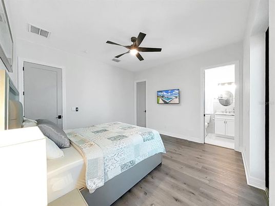 Bedroom, Interior, Wood Texture Flooring