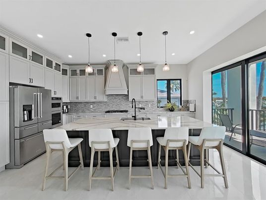 Interior, Kitchen, Pendant Lights, Recessed Lighting, Stainless Steel Appliances