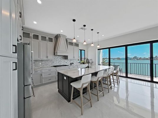Interior, Kitchen, Pendant Lights, Recessed Lighting, Water