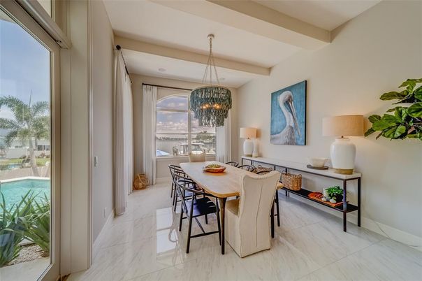 Chandelier, Dining room, Interior, Marble