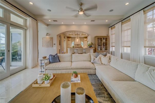 Interior, Kitchen, Living room, Recessed Lighting